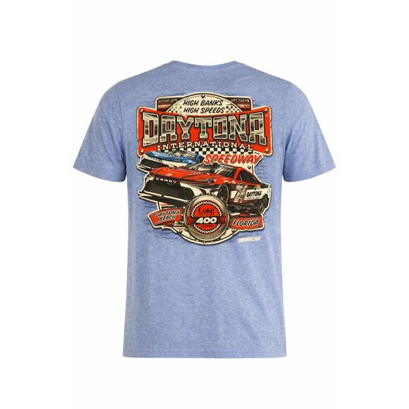 Nascar Other - NASCAR Daytona Coke 400 2024 Blue Graphic Racing Tee Mens M